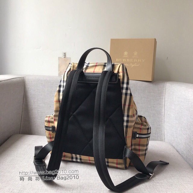 Burberry專櫃新款雙肩包 巴寶莉Vintage格子雙肩後背包  db1096